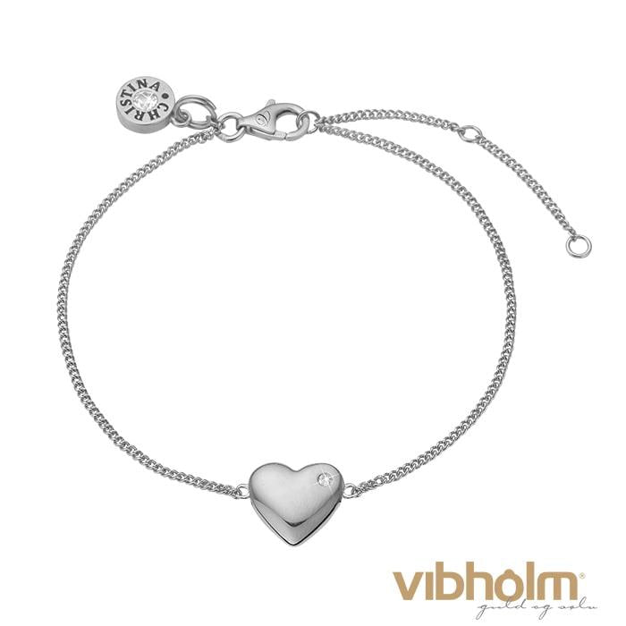 Christina Jewelry & Watches - Heart Armbånd - sølv 601-S08